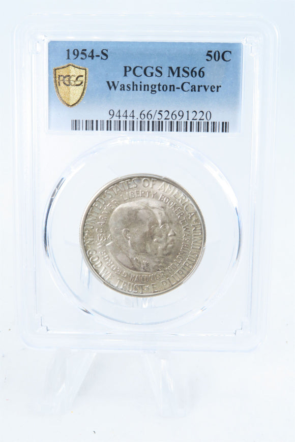 1954-S PCGS MS66 Washington-Carver Classic Commemorative Half Dollar 50C