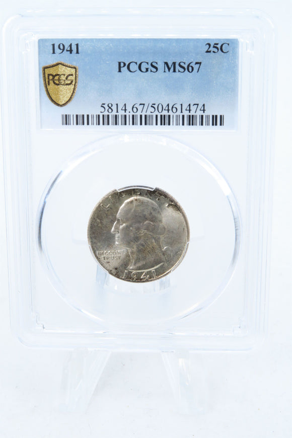 1941-P PCGS MS67 Washington Quarter Business Strike 25C