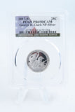 2017-S PCGS PR69DCAM Silver George R. Clark NP Quarter Proof 25C
