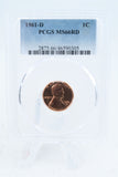 1961-D PCGS MS66RD Lincoln Memorial Cent Business Strike 1C