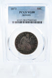 1873-P PCGS VG08 Arrows Liberty Seated Half Dollar Business Strike 50C