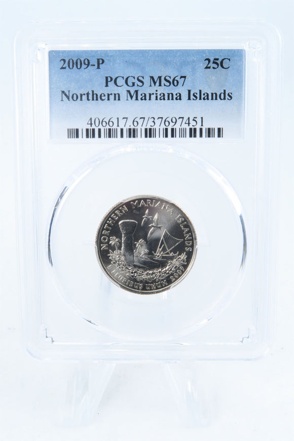 2009-P PCGS MS67 Northern Mariana Islands Quarter Business Strike 25C