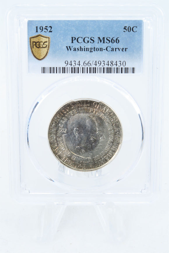 1952-P PCGS MS66 Washignton-Carver Classic Commemorative Half Dollar 50C