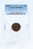 1910-P PCGS MS65BN Lincoln Wheat Cent Business Strike 1C