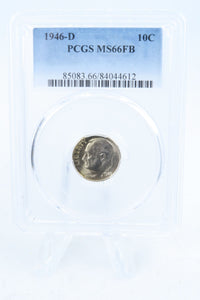1946-D PCGS MS66FB Roosevelt Dime Business Strike 10C
