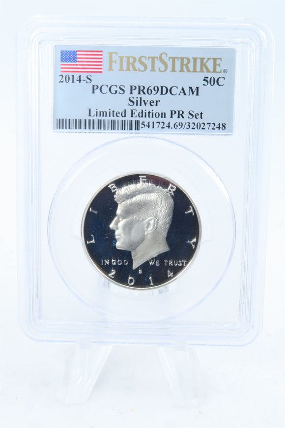 2014-S PCGS PR69DCAM Silver Kennedy Half Dollar Proof 50C