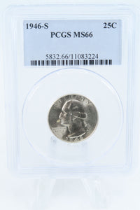 1946-S PCGS MS66 Washington Quarter Business Strike 25C
