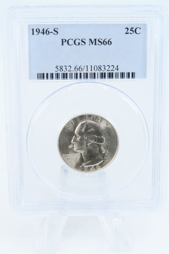 1946-S PCGS MS66 Washington Quarter Business Strike 25C