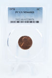 1970-P PCGS MS66RD Lincoln Memorial Cent Business Strike 1C