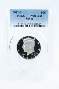 2012-S PCGS PR69DCAM Silver Kennedy Half Dollar Proof 50C