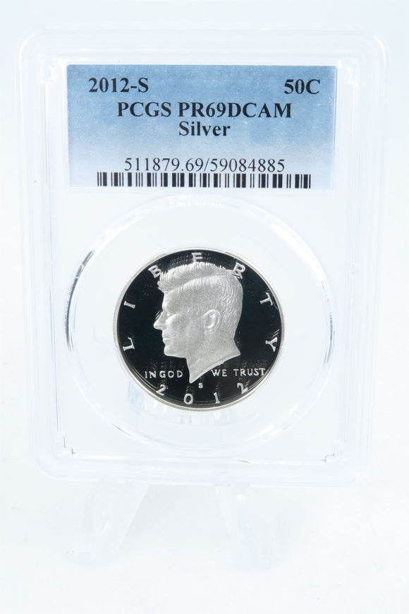 2012-S PCGS PR69DCAM Silver Kennedy Half Dollar Proof 50C