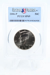 2006-P PCGS SP69 Satin Finish Kennedy Half Dollar 50C