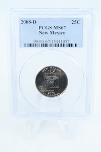 2008-D PCGS MS67 New Mexico State Quarter Business Strike 25C