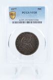 1877-P PCGS VF35 Liberty Seated Half Dollar Business Strike 50C