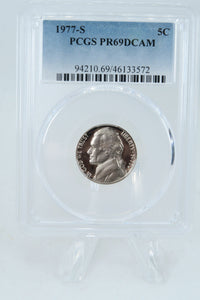 1977-S PCGS PR69DCAM Jefferson Nickel Proof 5C