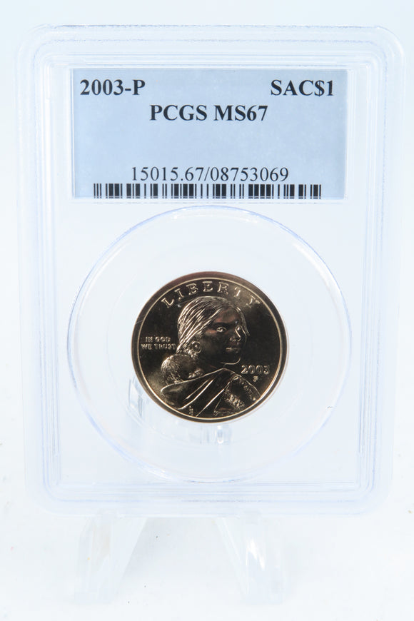2003-P PCGS MS67 Sacagawea Dollar Business Strike