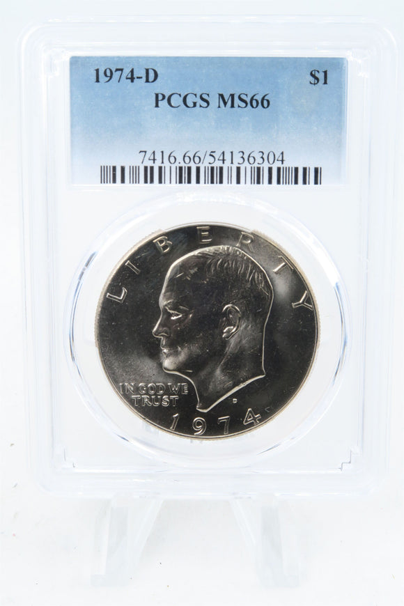 1974-D PCGS MS66 Eisenhower Ike Dollar Business Strike