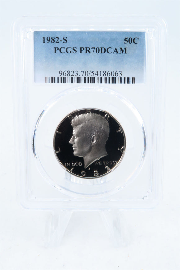 1982-S PCGS PR70DCAM Kennedy Half Dollar Proof 50C