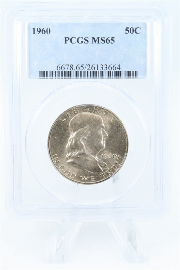 1960-P PCGS MS65 Franklin Half Dollar Business Strike 50C