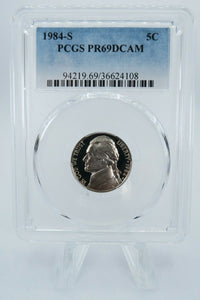 1984-S PCGS PR69DCAM Jefferson Nickel Proof 5C