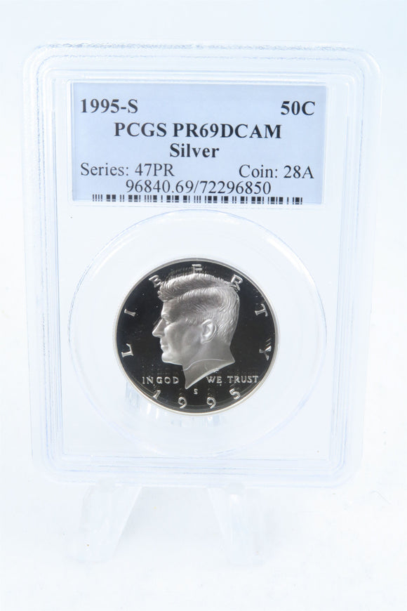 1995-S PCGS PR69DCAM Silver Kennedy Half Dollar Proof 50C