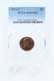1971-S PCGS MS66RD Lincoln Memorial Cent Business Strike 1C