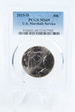 2015-D PCGS MS69 U.S. Marshals Service Modern Commemorative Half Dollar 50C