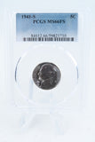 1941-S PCGS MS66FS Jefferson Nickel Full Steps Business Strike 5C