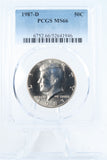 1987-D PCGS MS66 Kennedy Half Dollar Business Strike 50C