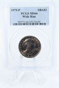 1979-P PCGS MS66 Wide Rim Susan B. Anthony Dollar Business Strike
