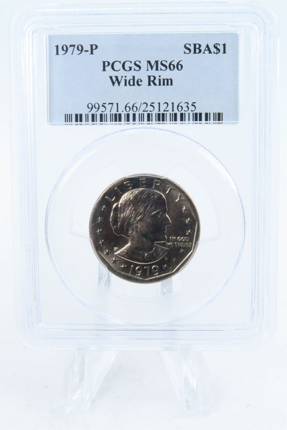 1979-P PCGS MS66 Wide Rim Susan B. Anthony Dollar Business Strike