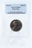 1979-P PCGS MS66 Wide Rim Susan B. Anthony Dollar Business Strike