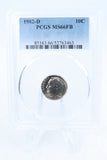 1982-D PCGS MS66FB Roosevelt Dime Business Strike 10C