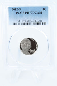 2012-S PCGS PR70DCAM Jefferson Nickel Proof 5C