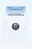 1987-S PCGS PR70DCAM Roosevelt Dime Proof 10C