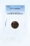 1952-P PCGS PR66RD Lincoln Wheat Cent Proof 1C