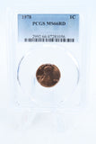 1978-P PCGS MS66RD Lincoln Memorial Cent Business Strike 1C