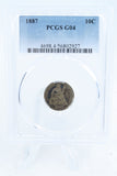 1887-P PCGS G04 Liberty Seated Dime Business Strike 10C