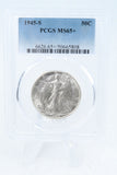 1945-S PCGS MS65+ Walking Liberty Half Dollar Business Strike 50C
