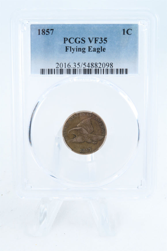 1857-P PCGS VF35 Flying Eagle Cent Business Strike 1C