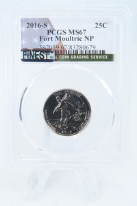 2016-S PCGS MS67 Fort Moultrie NP Quarter Business Strike 25C