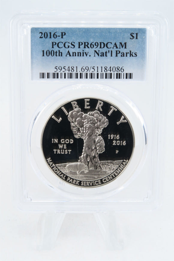 2016-P PCGS PR69DCAM 100th Anniversary of National Parks Commemorative Proof