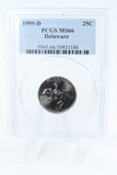 1999-D PCGS MS66 Delaware State Quarter Business Strike 25C