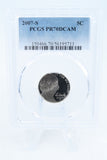 2007-S PCGS PR70DCAM Jefferson Nickel Proof 5C