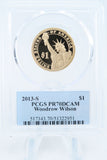 2013-S PCGS PR70DCAM Woodrow Wilson Presidential Dollar Proof