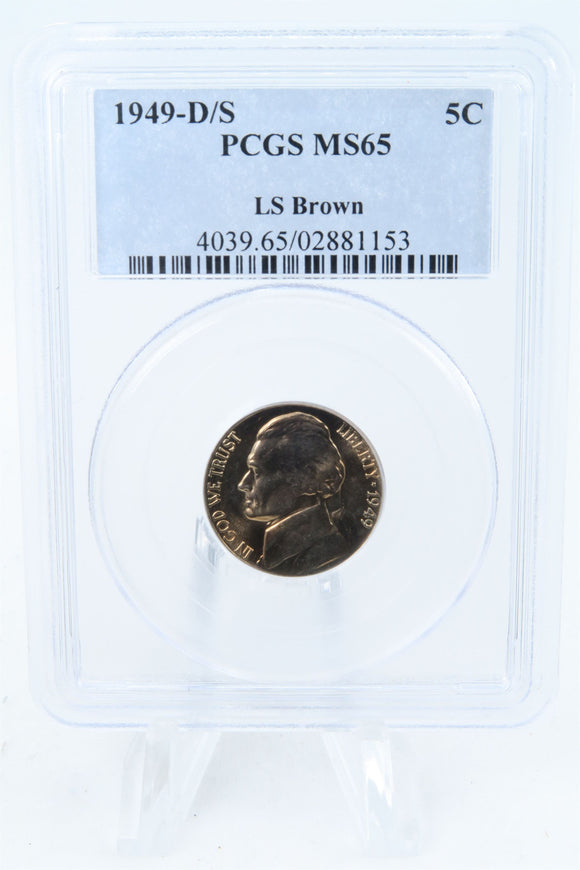 1949-D/S PCGS MS65 Jefferson Nickel Business Strike 5C
