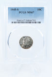 1945-S PCGS MS67 Mercury Dime Business Strike 10C