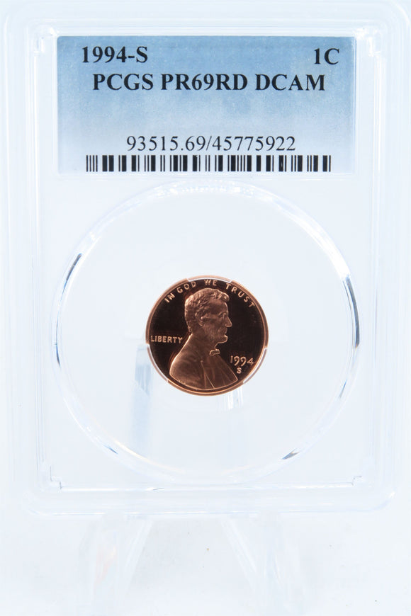 1994-S PCGS PR69DCAM Lincoln Memorial Cent Proof 1C