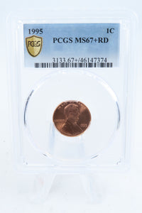 1995-P PCGS MS67+RD Lincoln Memorial Cent Business Strike 1C