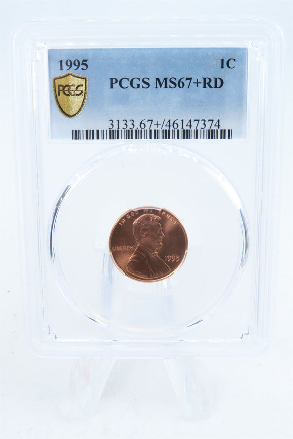 1995-P PCGS MS67+RD Lincoln Memorial Cent Business Strike 1C